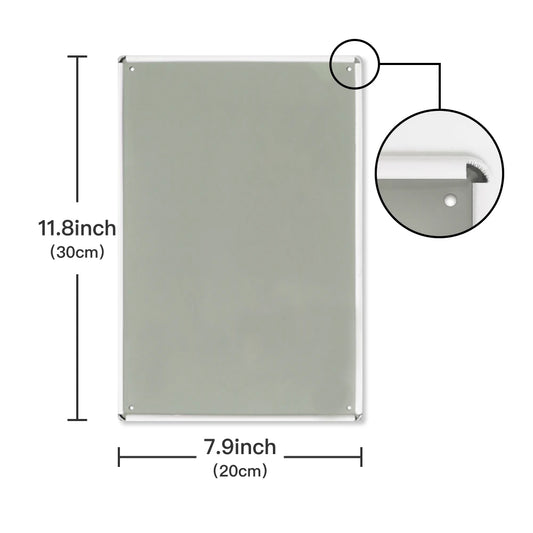 Pug Dog Vintage Metal Signs 7.8" x 11.8"