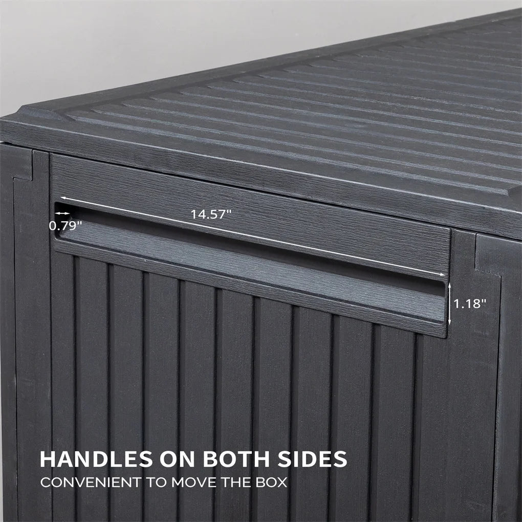 90 Gal Outdoor Garden Plastic Storage, Deck Box