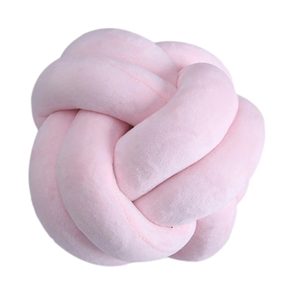 Soft Knot Ball Plush Pillows Round Throw Pillow, Kids Home Decoration