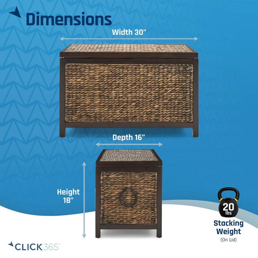 Wicker Storage Truck Acacia Handmade Rustic