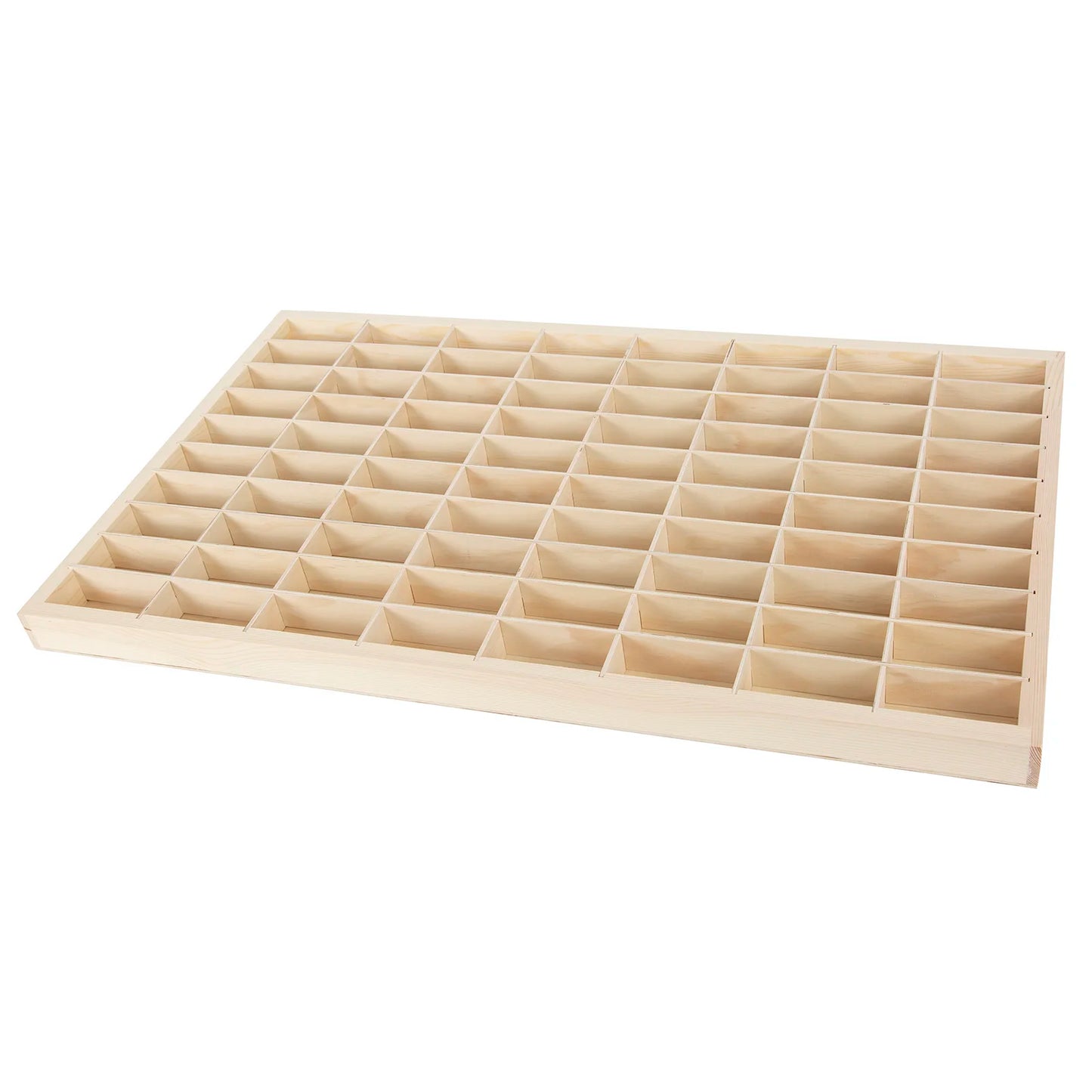 80 Grids for Hot Wheels, Diecast Car Matchbox 1/64 Wood Display Shelf