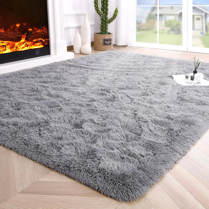 Fluffy area Rugs non slip and soft for kidsl