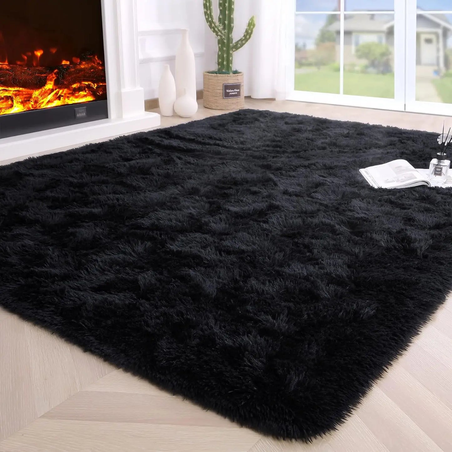Fluffy area Rugs non slip and soft for kidsl