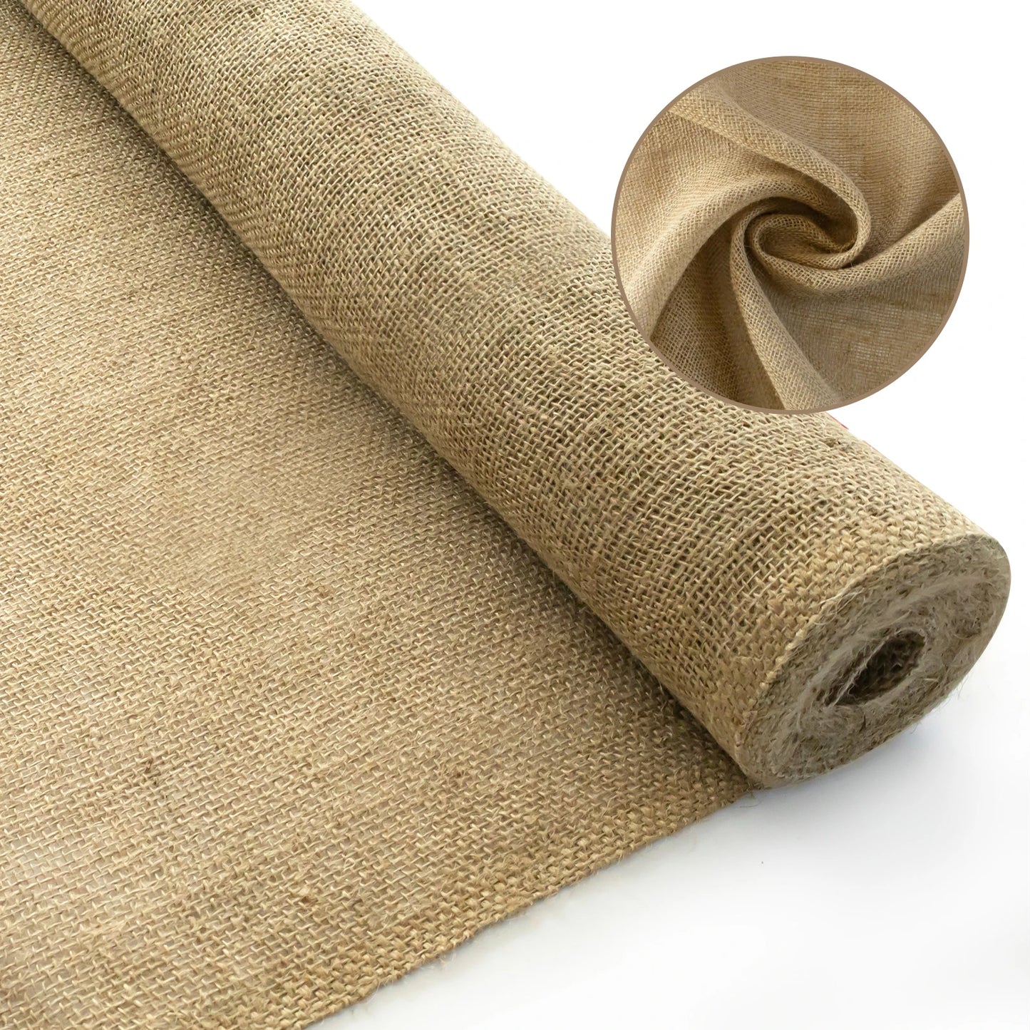 45" x 15 ft Gardening Burlap Roll - National Burlap Fabric for Weed Barrier