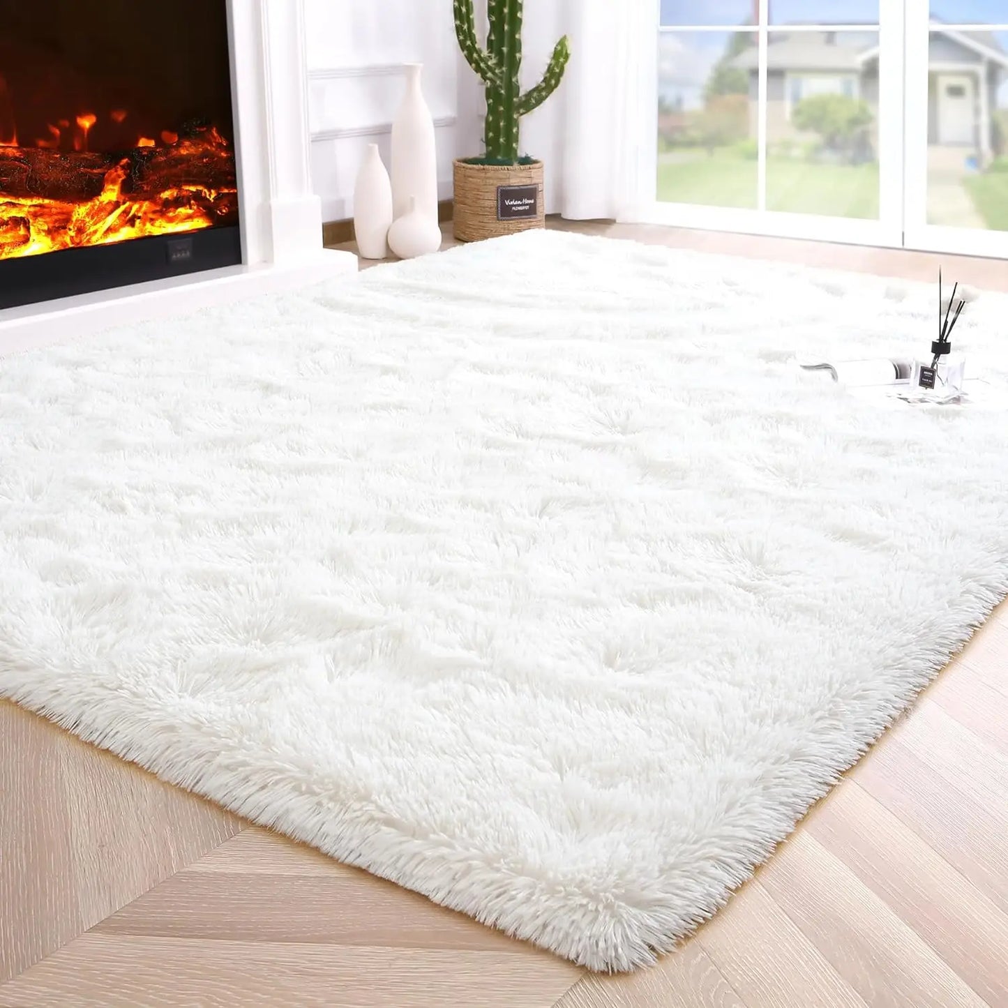 Fluffy area Rugs non slip and soft for kidsl