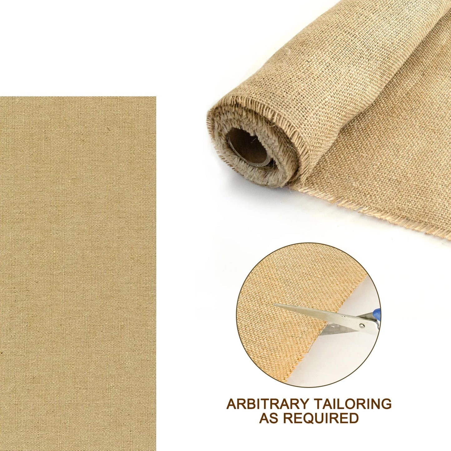 45" x 15 ft Gardening Burlap Roll - National Burlap Fabric for Weed Barrier