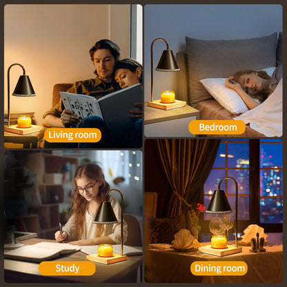 New Pearl Candle Warmer Lamp W/Timer, Electric Candle Warmer Light, Modern Vintage