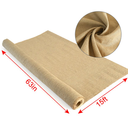 45" x 15 ft Gardening Burlap Roll - National Burlap Fabric for Weed Barrier