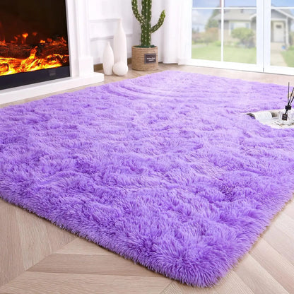 Fluffy area Rugs non slip and soft for kidsl