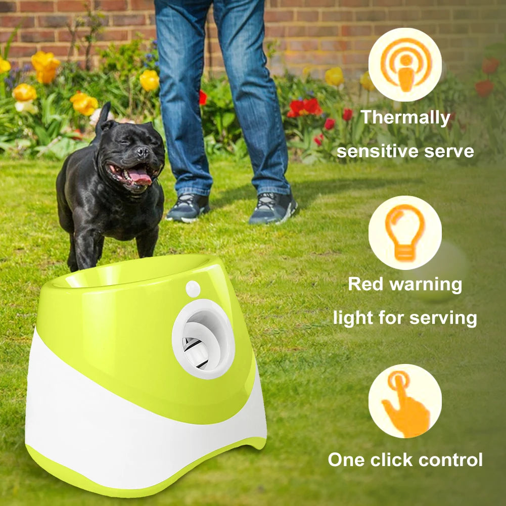 Dog Tennis Launcher Automatic Ball Launcher, Throwing Machine Catapult Pet Toys and Rechargeable