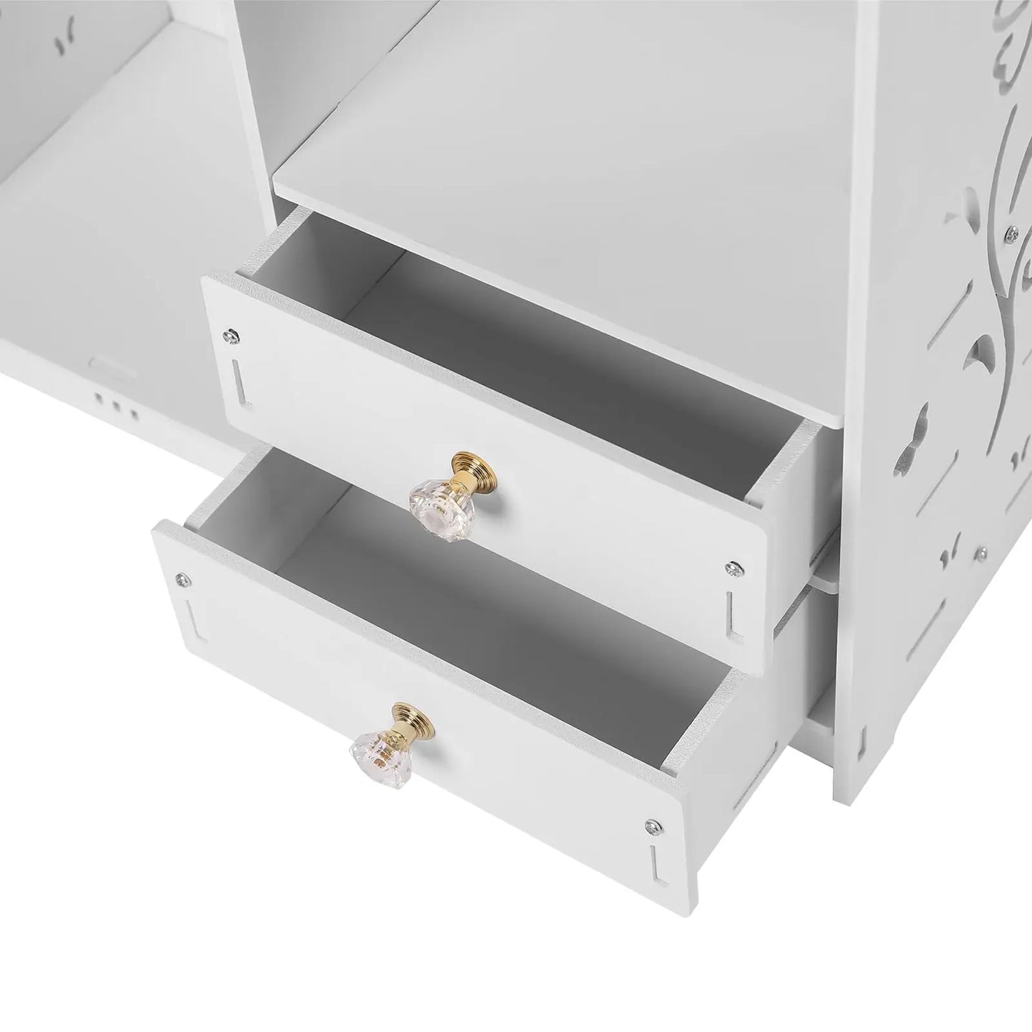 Bathroom Wall Cabinet, Wooden, 2 Drawer storage