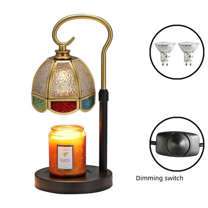 Electric Candle Warmer Lamp, Colored Glass Lamp