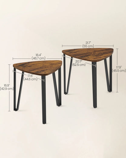 Nesting Coffee Tables, End Tables Set of 2 for Living Room Bedroom