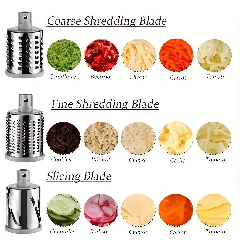 1pc Highly efficient and versatile Vegetable and Fruit Slicer Grater and Shredder