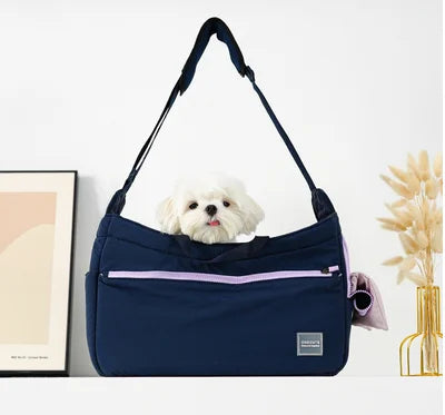 One Cute Pet Carrier Shoulder Bag, Travel Bag, Small-Medium Dogs