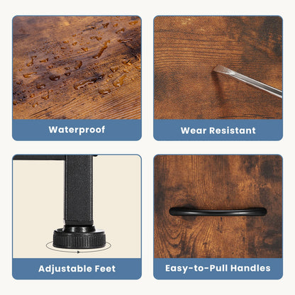 JHK Display Cabinet layers W/5 Drawers