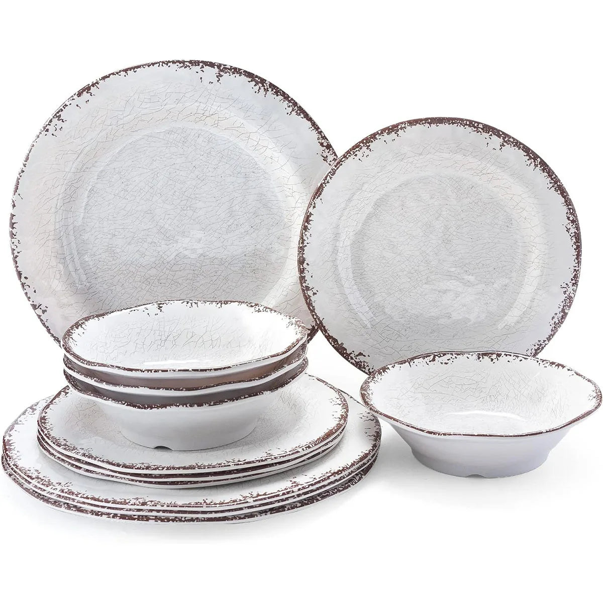 Ice Crack Tableware 12-piece Set Porcelain ware