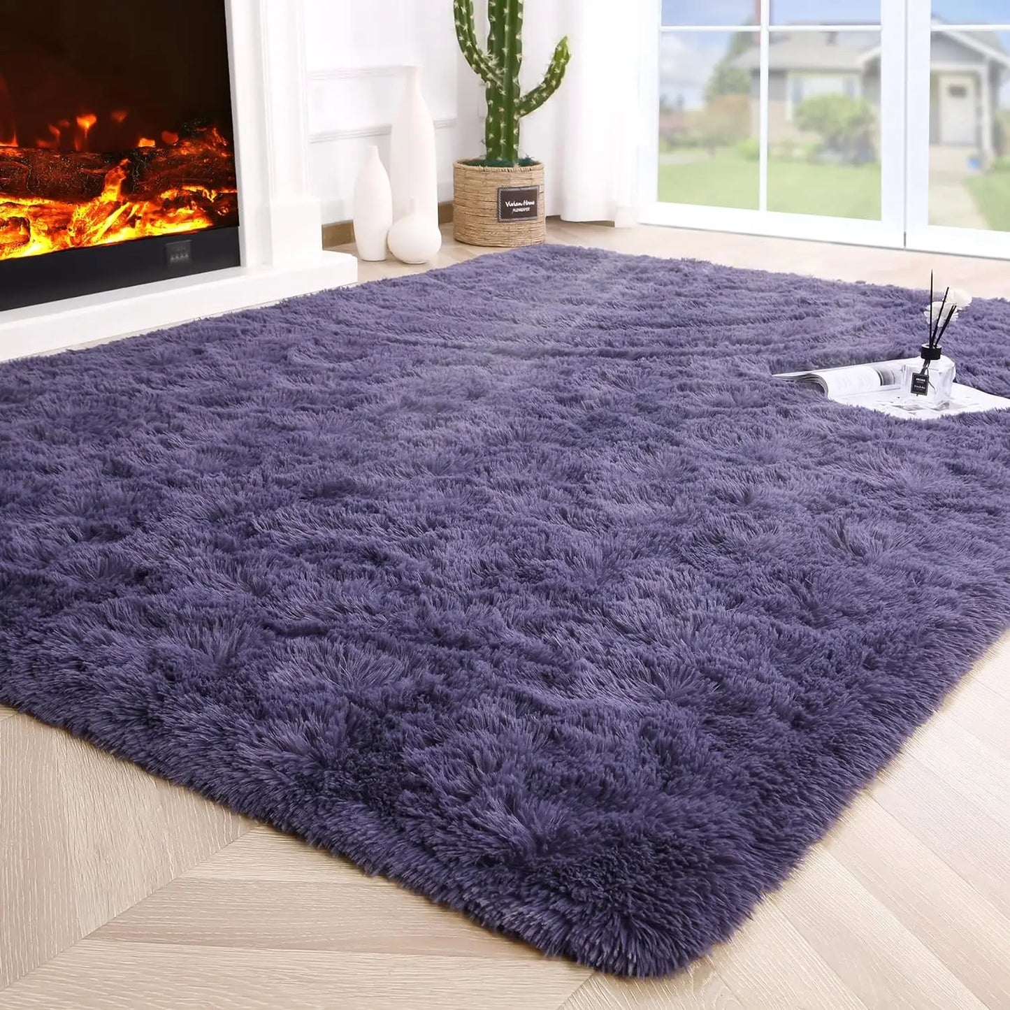 Fluffy area Rugs non slip and soft for kidsl