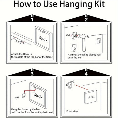 Pine Solid Wood Frame 1.5" thick, Tomorrow empty ocean beach wave scenery