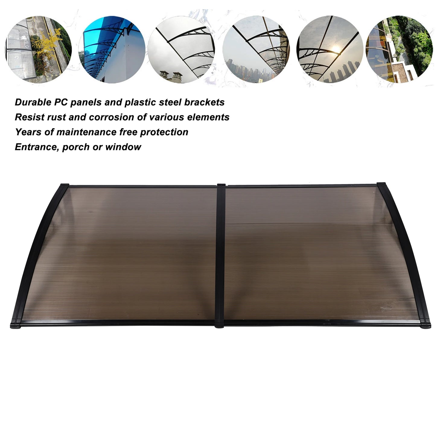 Window Awning Rainproof Sun Shade,  Door Canopy & Awning