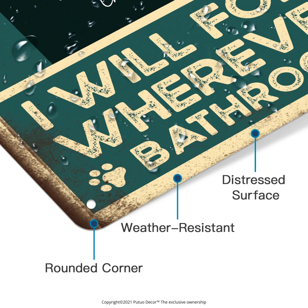 Pug Dog Vintage Metal Signs  7.8" x 11.8"