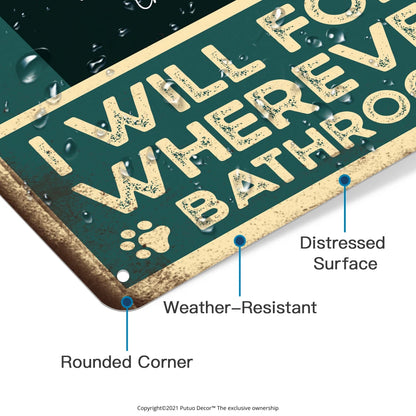 Pug Dog Vintage Metal Signs  7.8" x 11.8"