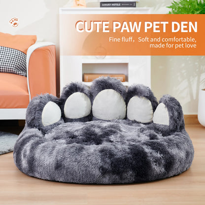 Cozy Comfy Pet Dog Bed, Paw Shaped Warm Dog Bed, Cushion for Your Furry Friend Fluffy Dog or Cat