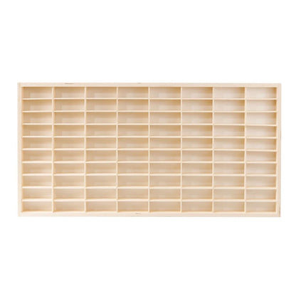80 Grids for Hot Wheels, Diecast Car Matchbox 1/64 Wood Display Shelf