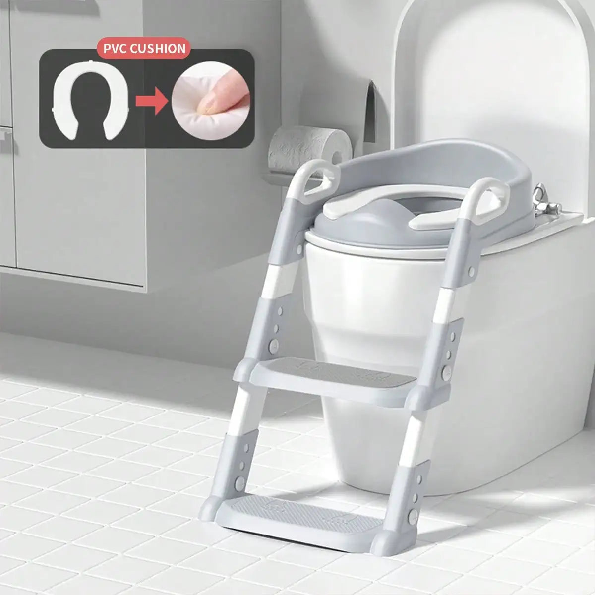 Potty Training Seat W/Step Stool Ladder, Adjustable