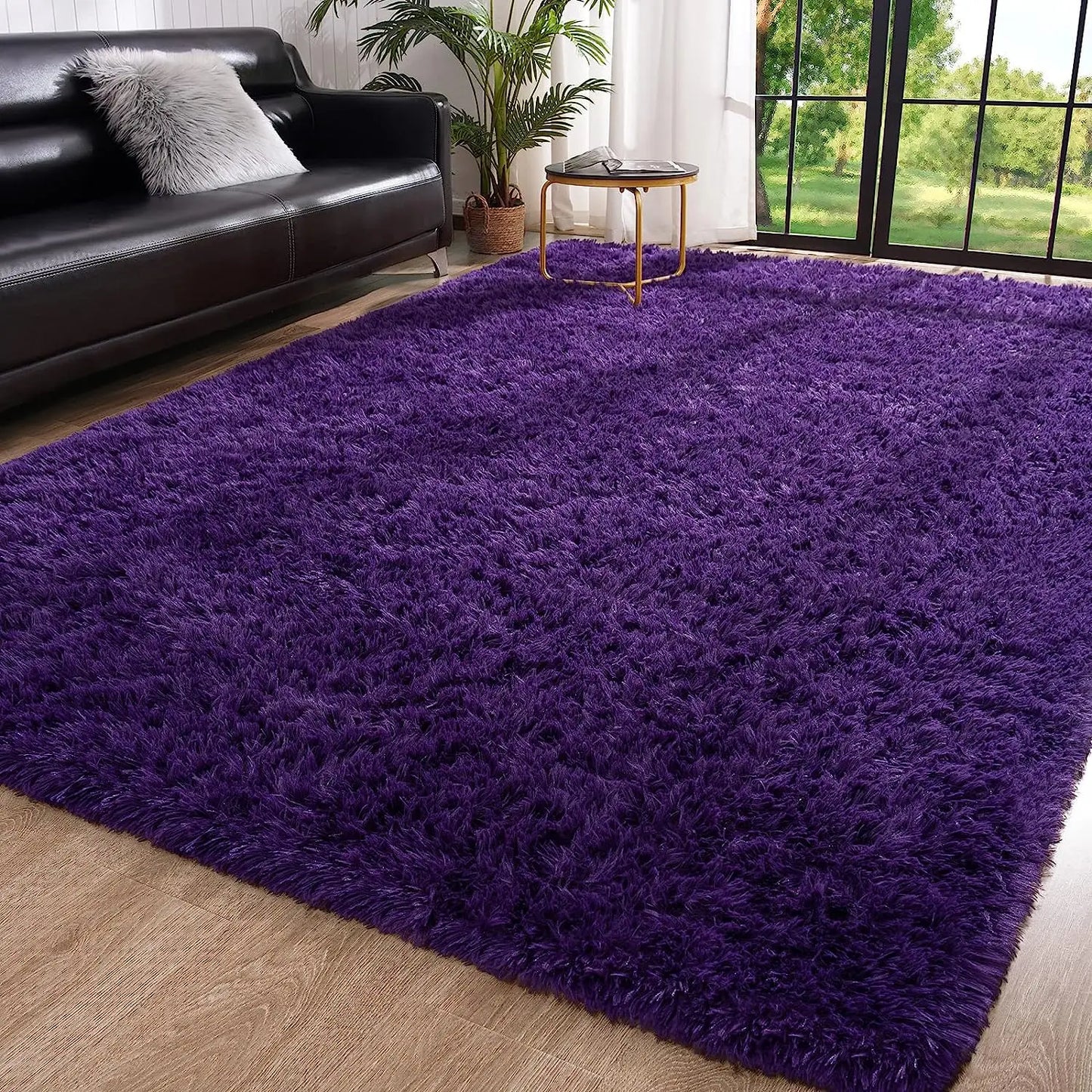 Fluffy area Rugs non slip and soft for kidsl
