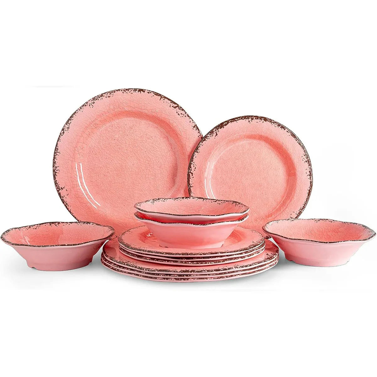 Ice Crack Tableware 12-piece Set Porcelain ware