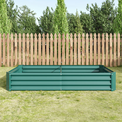 Raised Garden Bed Outdoor, 6x3x1ft, Metal Rectangle Planter