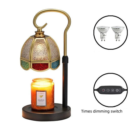 Electric Candle Warmer Lamp, Colored Glass Lamp