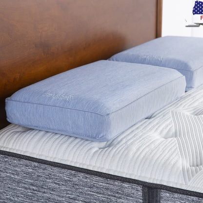 Cooling Memory Foam Pillow with AQUACOOL Technology, Standard Queen Size, Pressure Relief Breathable Washable cover