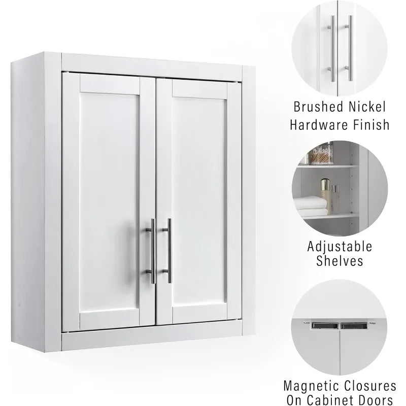 Savannah Wall Mounted Bathroom Storage Medicine Cabinet W/Shelves