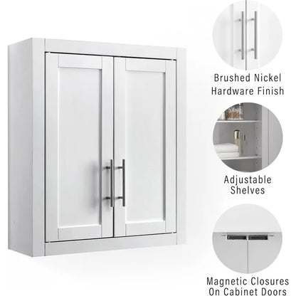 Savannah Wall Mounted Bathroom Storage Medicine Cabinet W/Shelves