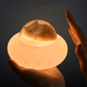 Silicone Pet Spaceship Lamp Night Light, USB Charging, Bedroom, Bedside LED Light.
