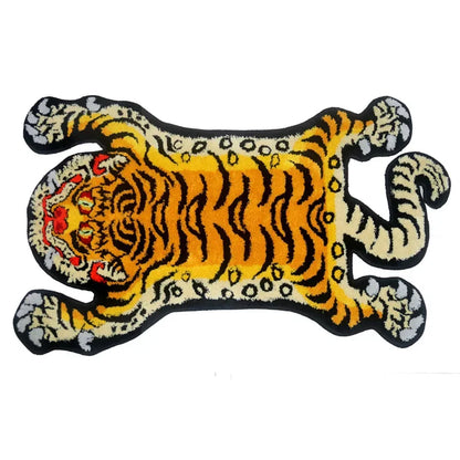 Bionic Tiger Decorative Rug-Unique Shaped Floor Mats for Living Room and Bedroom Decoration