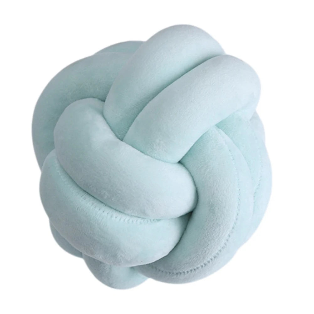 Soft Knot Ball Plush Pillows Round Throw Pillow,  Kids Home Decoration