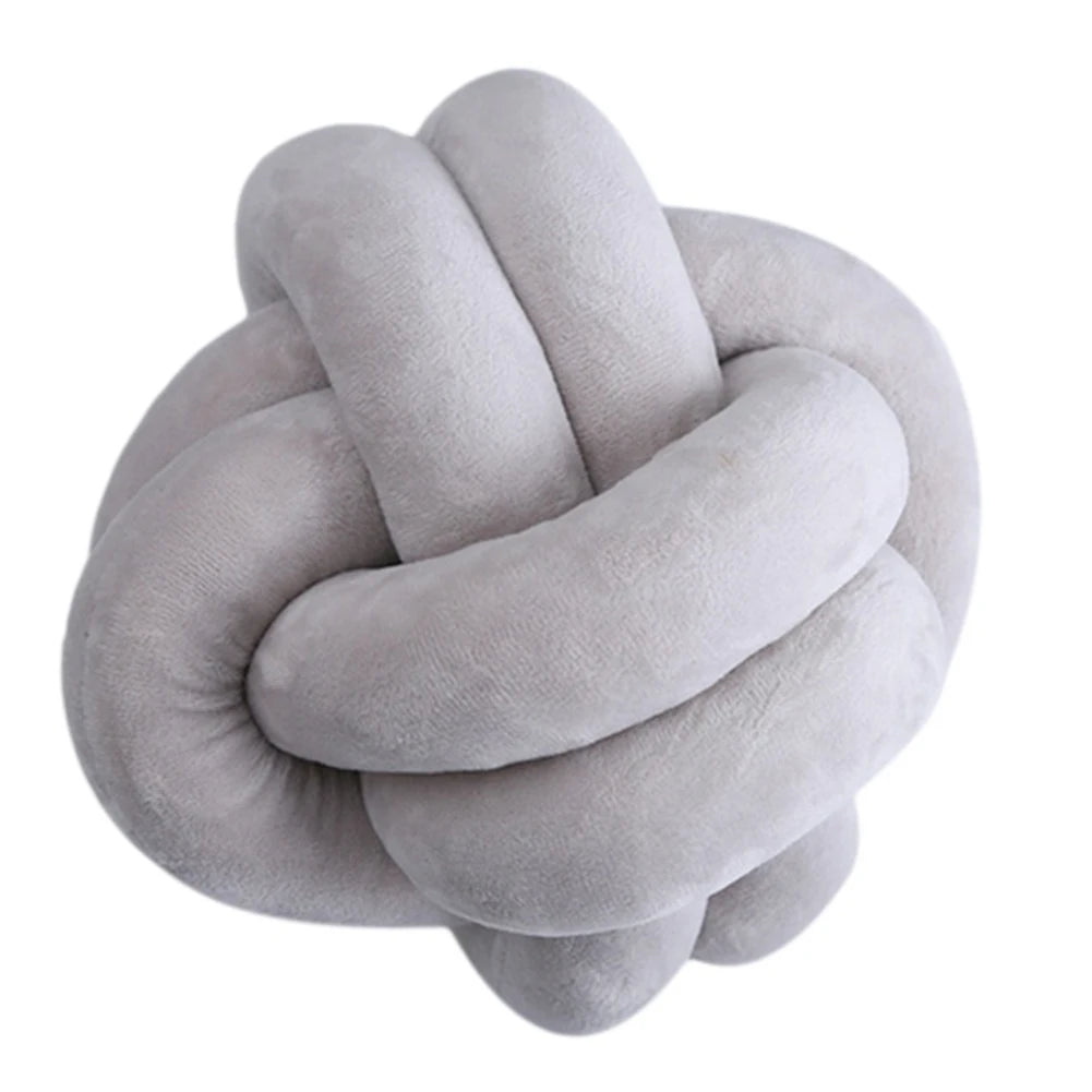 Soft Knot Ball Plush Pillows Round Throw Pillow,  Kids Home Decoration