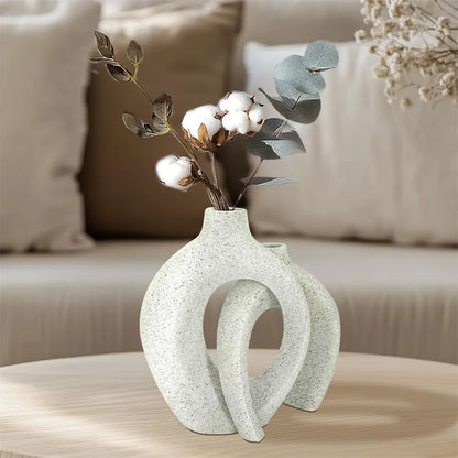 Hollow Snuggle Vase 2 pcs  Nordic Style