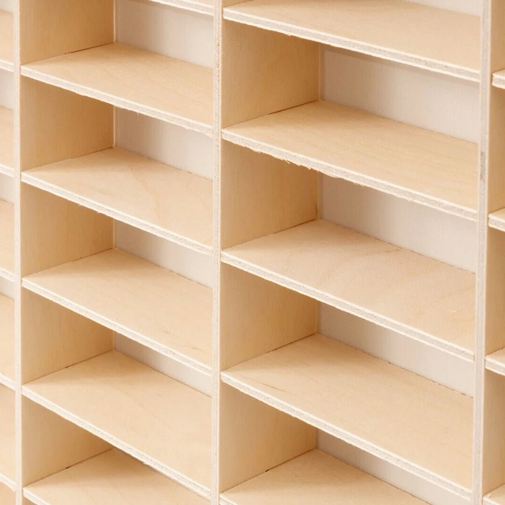 80 Grids for Hot Wheels, Diecast Car Matchbox 1/64 Wood Display Shelf
