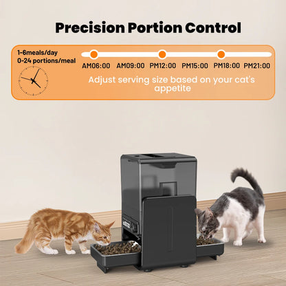 Smart Pet Feeder Automatic for Cats and Dogs-with Timed & Quantitative Feeding