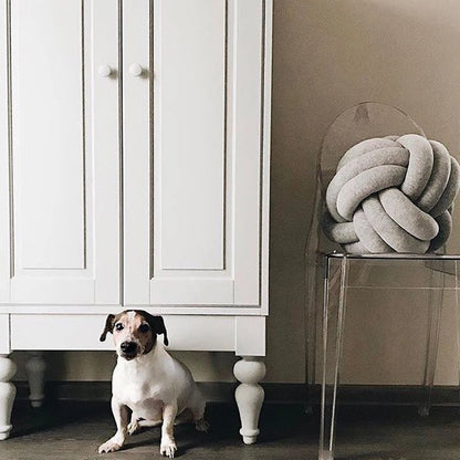 Soft Knot Ball Plush Pillows Round Throw Pillow,  Kids Home Decoration