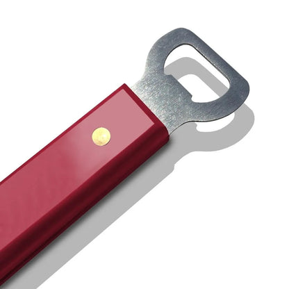 Official NCAA BBQ Tool Set 3 pc including Sportula Tongs, Fork Heavy Duty Stainless Steel Integrated Bottle Opener