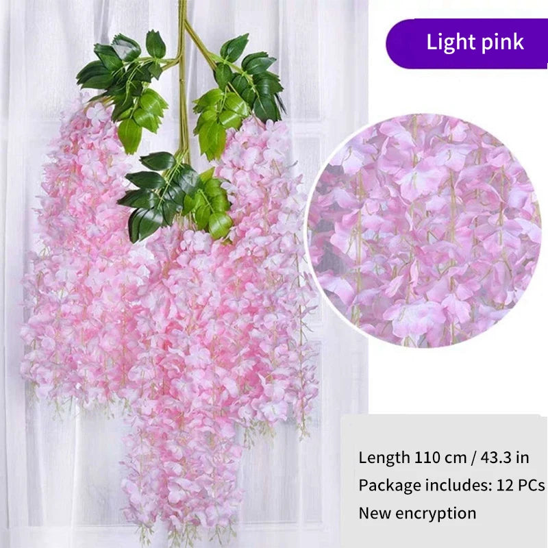 Artificial Wisteria Flower Hanging Garland