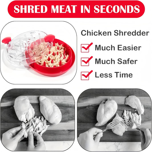 Chicken or Beef Shredder Tool, Visible Meat Shredder Twist Chopper