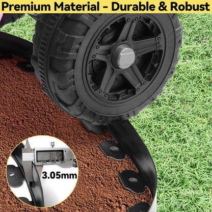 Fixed Garden Barrier Lawn Grass. Plastic  Border Landscape Edging Kit, W/Anchoring Spikes