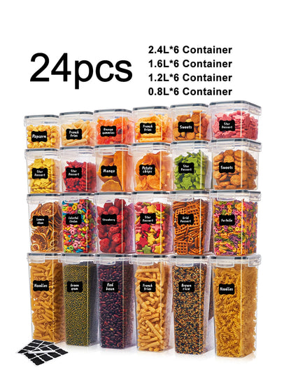 Airtight storage containers with lids  24 Pcs