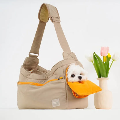 One Cute Pet Carrier Shoulder Bag, Travel Bag, Small-Medium Dogs